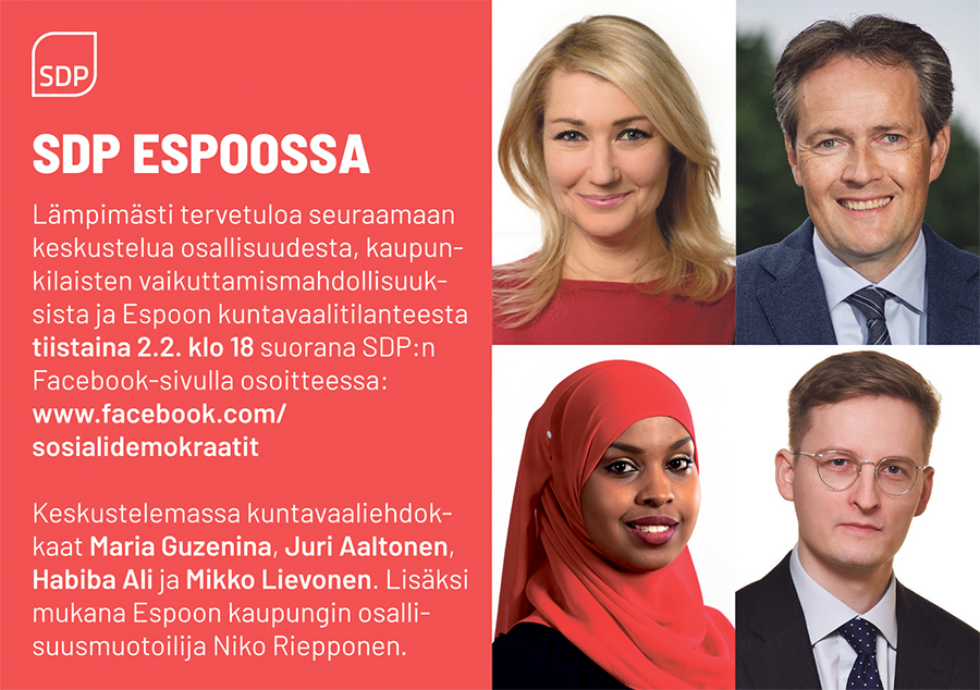SDP KaupunkiLIVE Espoossa!