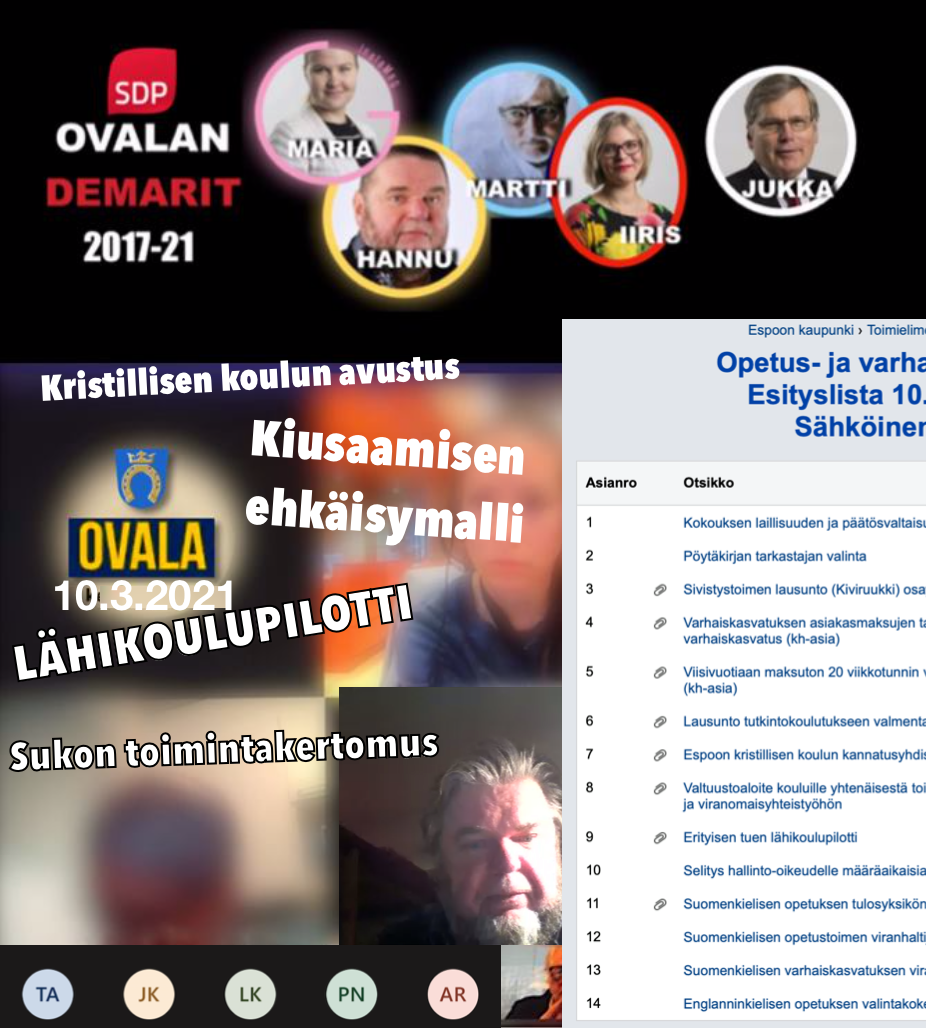 Demarimuistio Opetus- ja varhaiskasvatuslautakunnan kokouksesta
