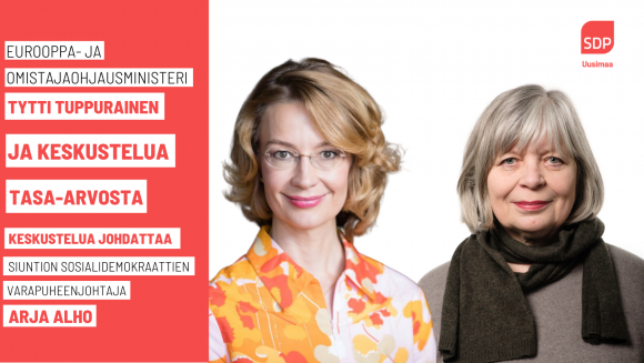 Ministeri Tytti Tuppurainen Uudellamaalla lauantaina 27.3