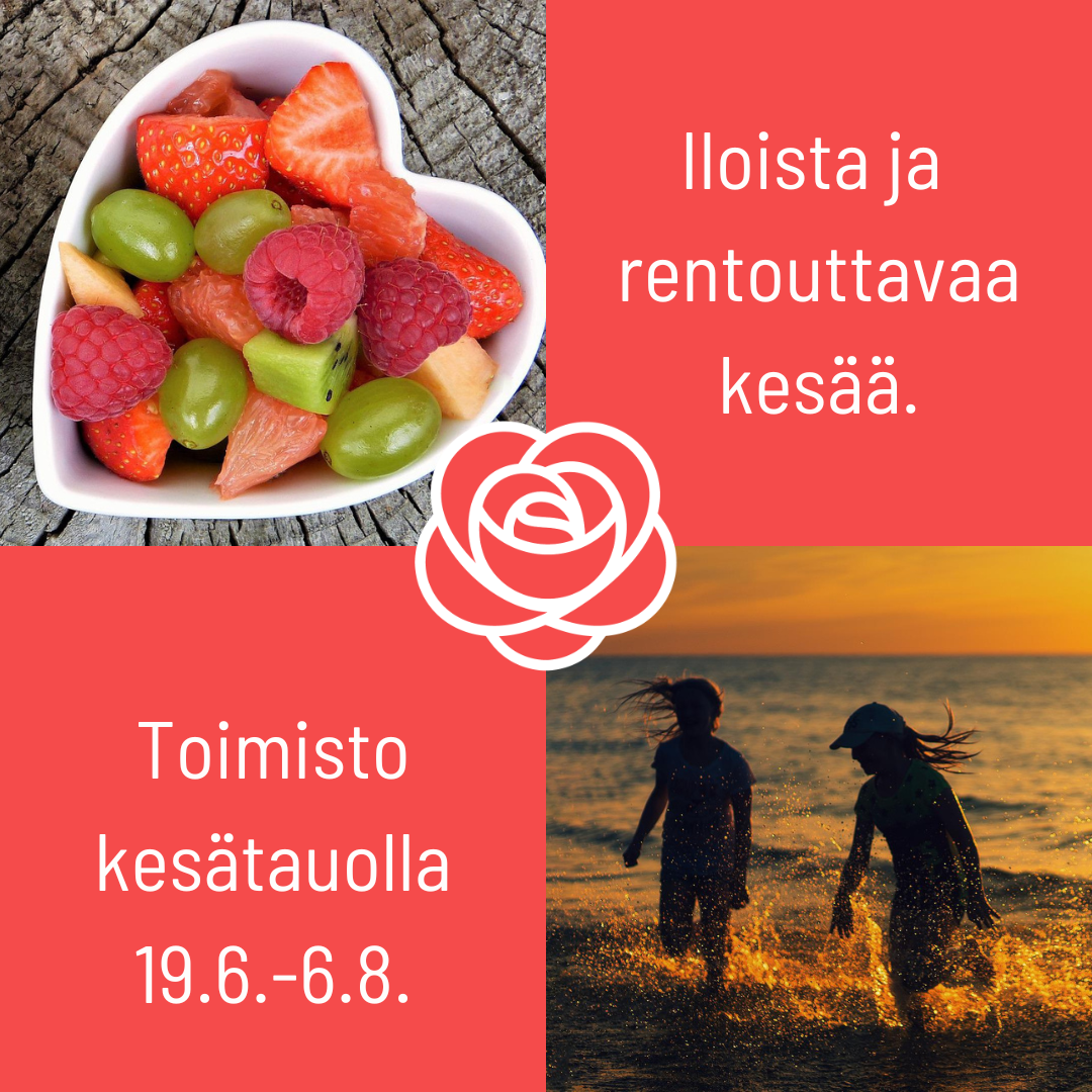 Toimisto kesätauolla