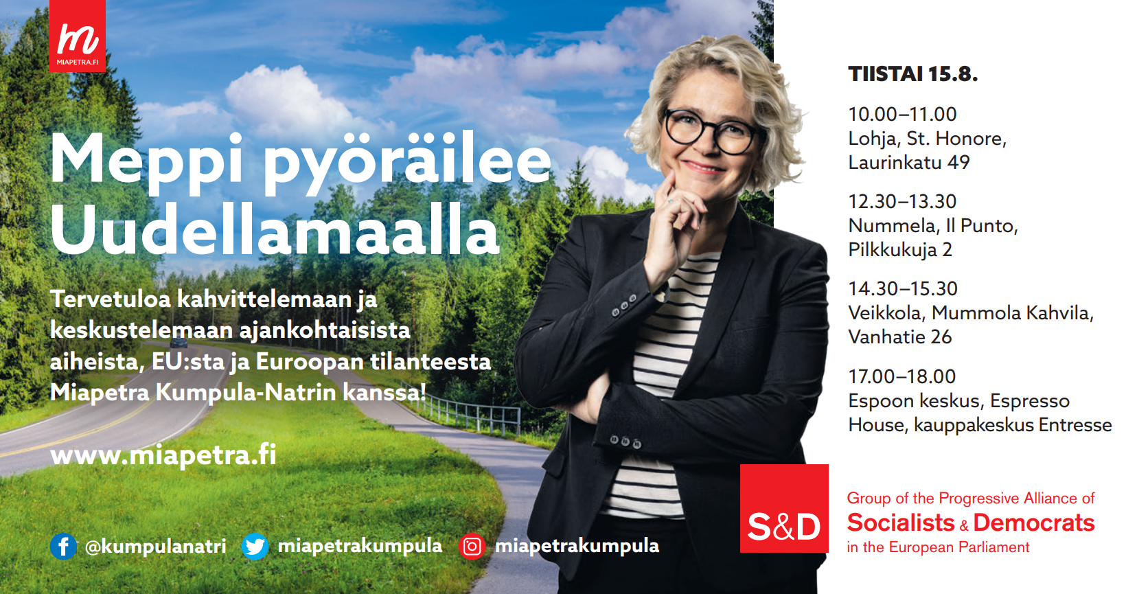 Meppi pyöräilee 15.8.