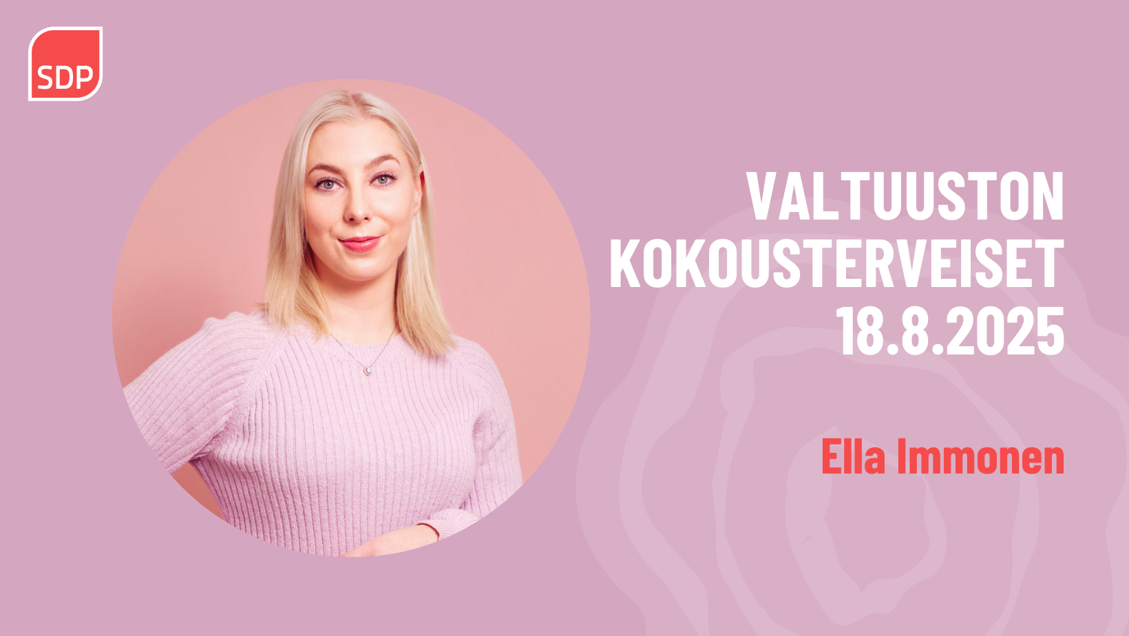 Valtuuston kokousterveiset 18.8.2025