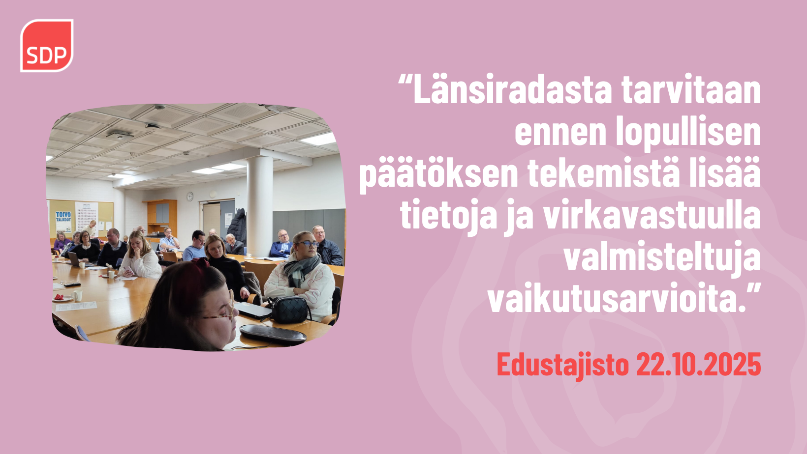 TIEDOTE: Espoon demarit linjasivat Länsiradasta