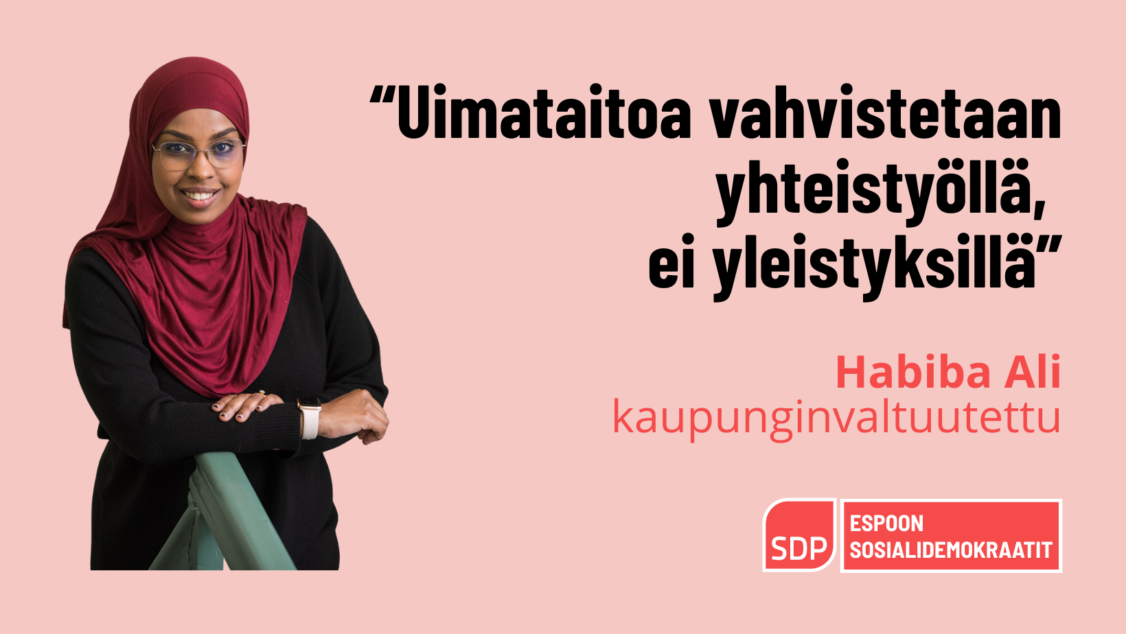 Ali: Uimataitoa vahvistetaan yhteistyöllä, ei yleistyksillä
