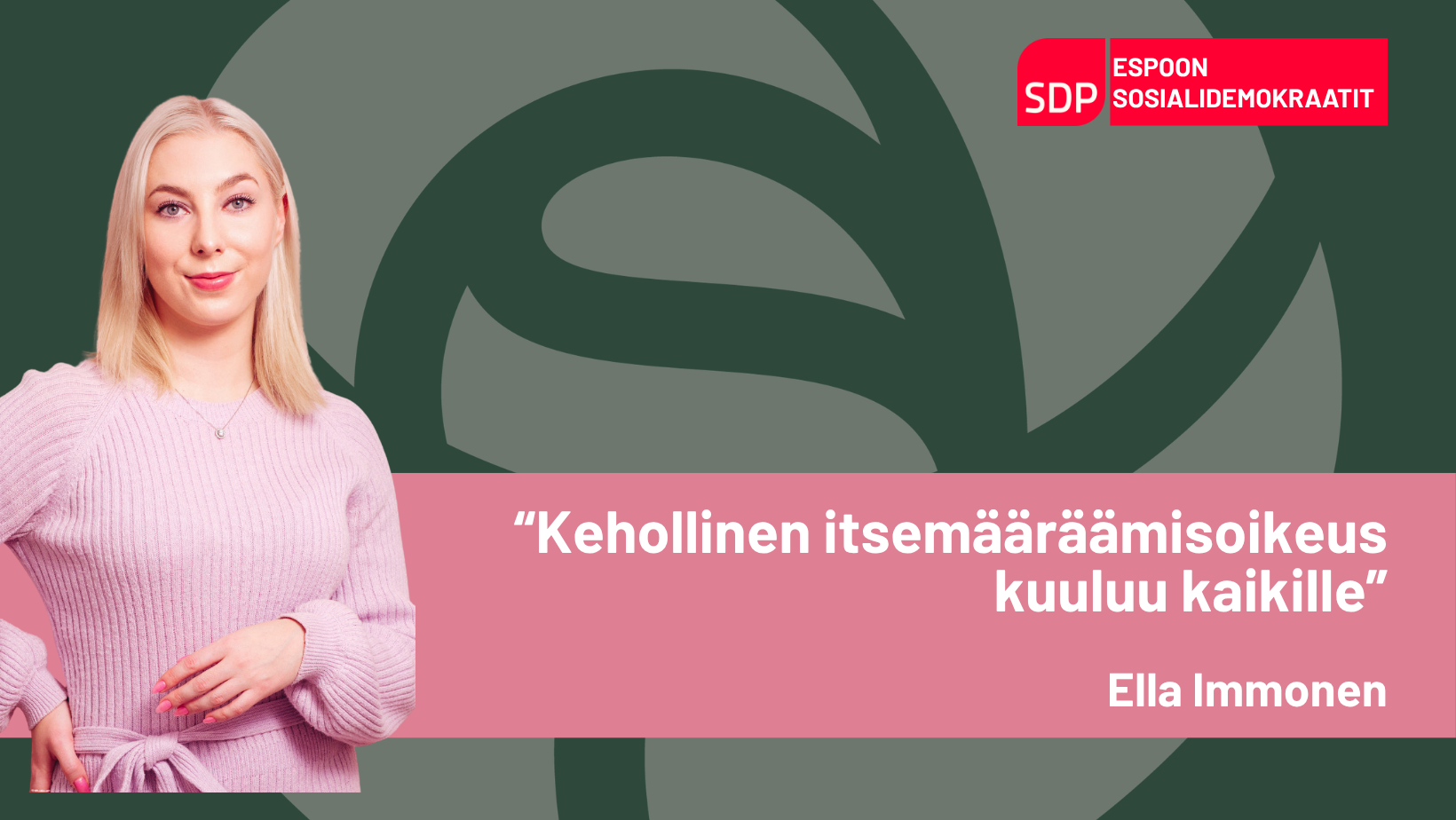 Immonen: Kehollinen itsemääräämisoikeus kuuluu kaikille