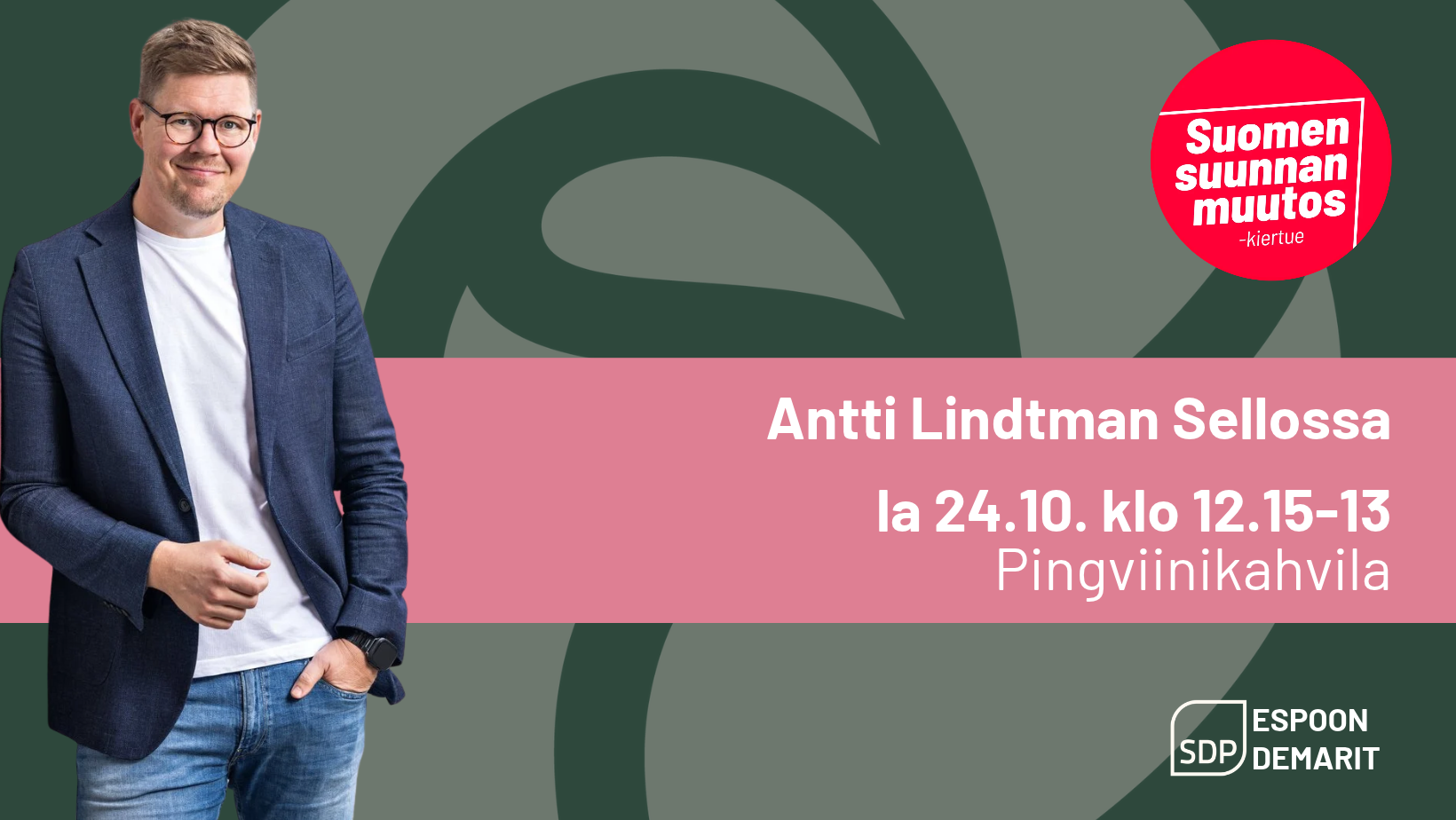Antti Lindtman Pingviinikahvilassa