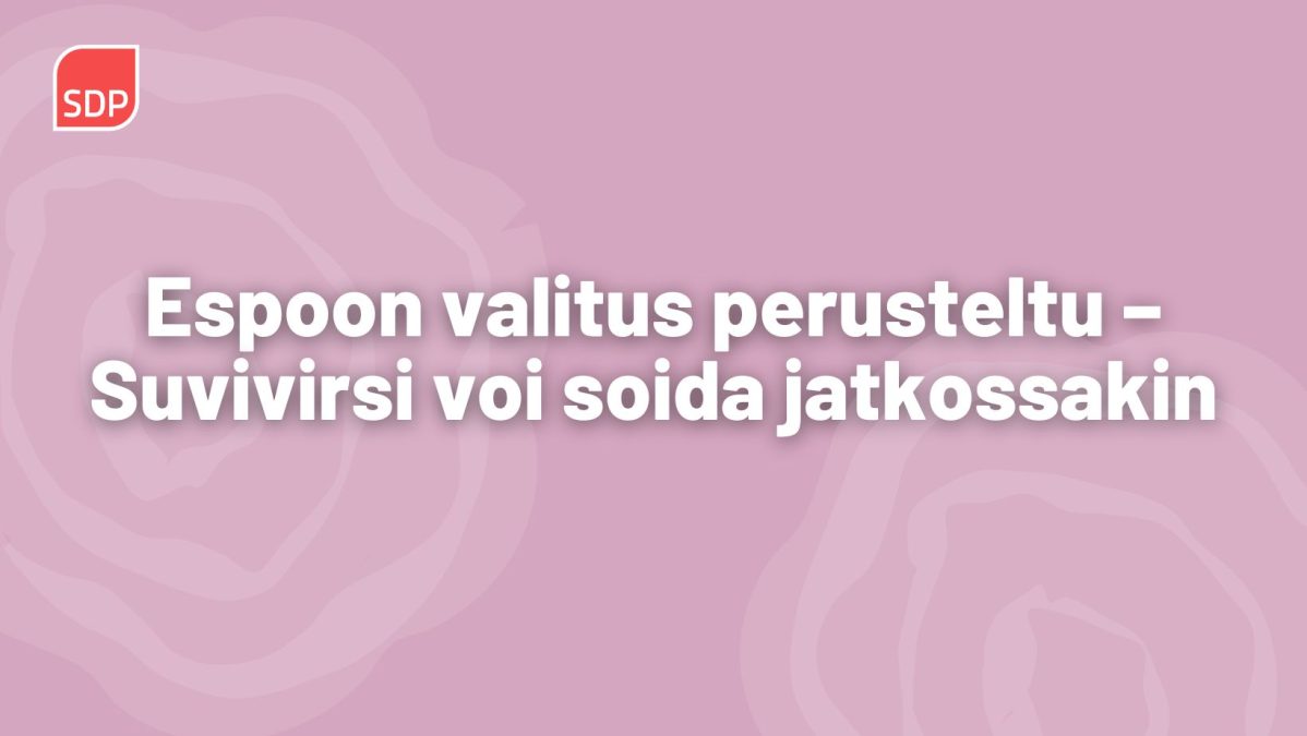 Espoon valitus on perusteltu. Suvivirsi voi soida jatkossakin.